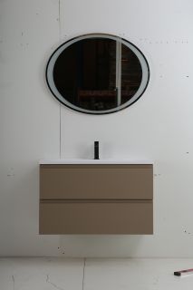 Подвесная тумба под раковину Art&Max Bianchi 100см капучино матовый AM-Bianchi-1000-2C-SO-CM